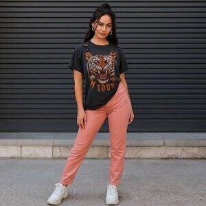 Michael Kors Mid-Rise Stretchy Jeans – Coral Peach – Size 2